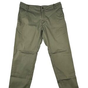 Birddogs Mens Lined Chino Khaki Pants Olive Green 32x30‎ Stretch Performance